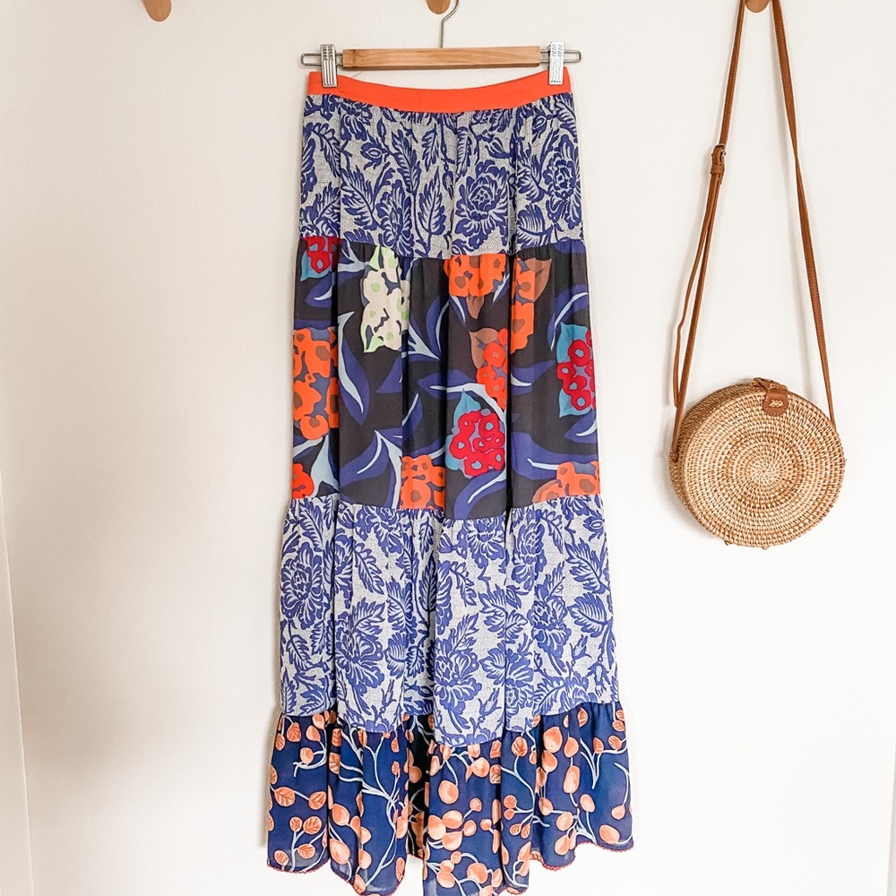 Anthropologie Maxi Skirt Vanessa Virginia Small